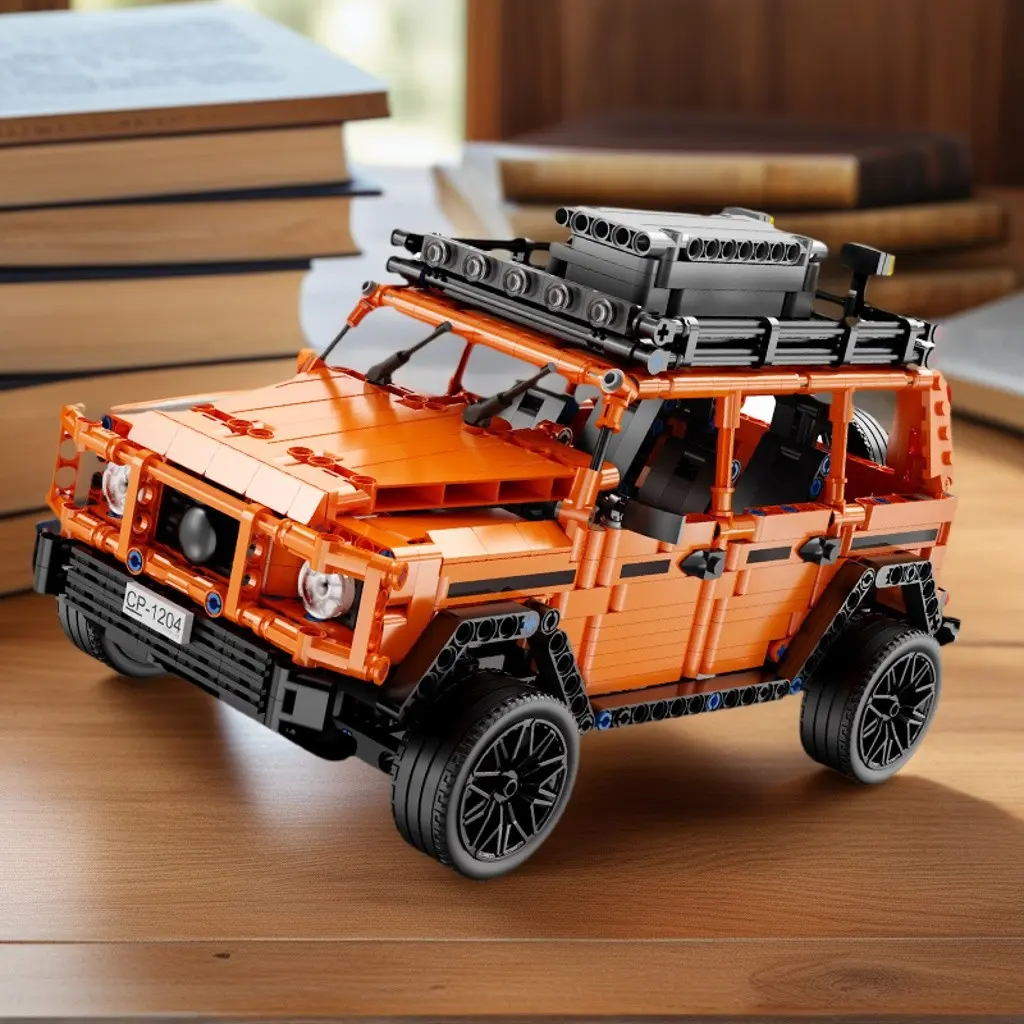 Mechanical Group Off-Road Suv Building Blocks, Hardcore Outdoor Mech Style, Realistic Seven-Hole Grille, Gift for Boyfriend