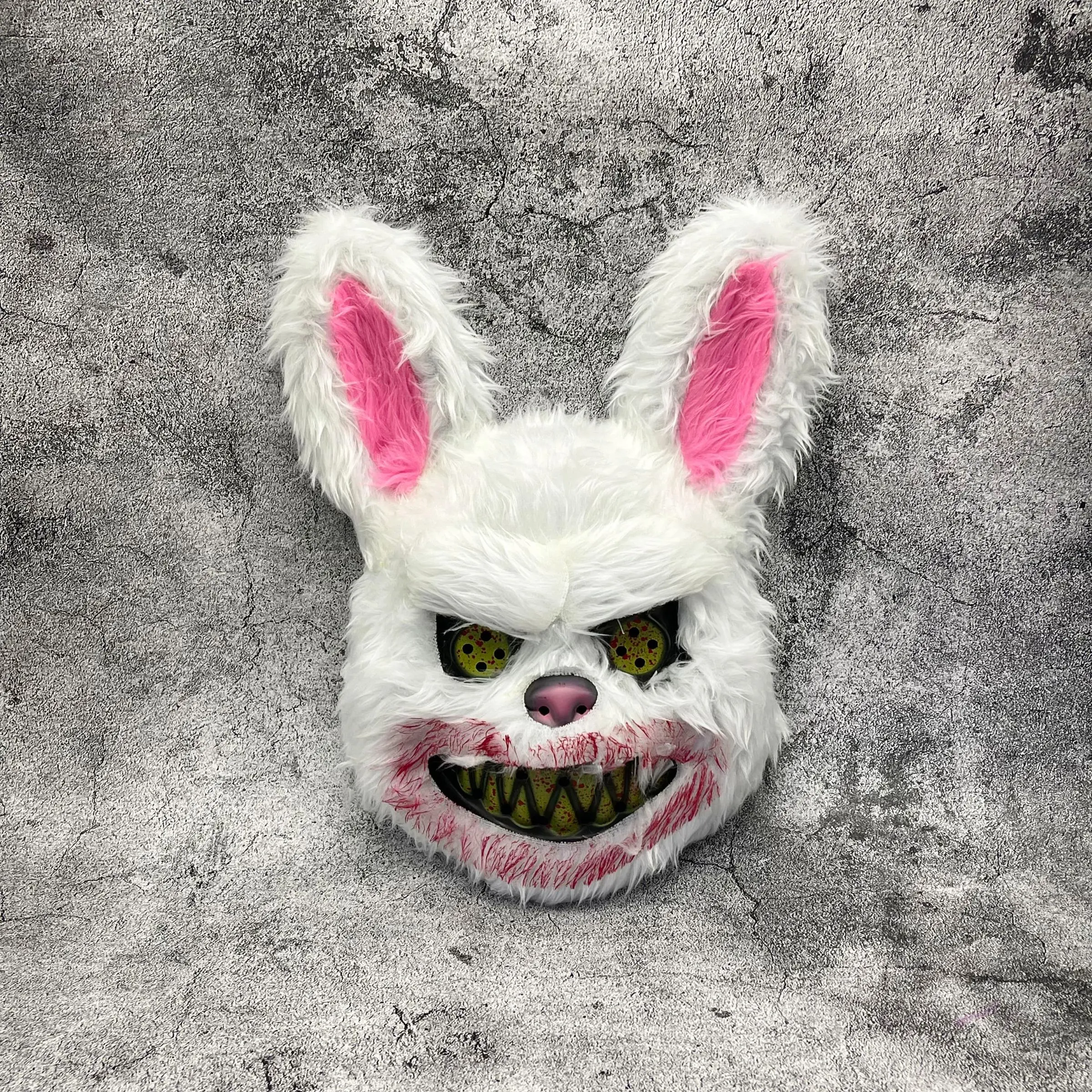 Rabbit Mask, 1 Count Scary Horror Animal Mask, Party Costume Accessories for Halloween, Cosplay, Party Supplies