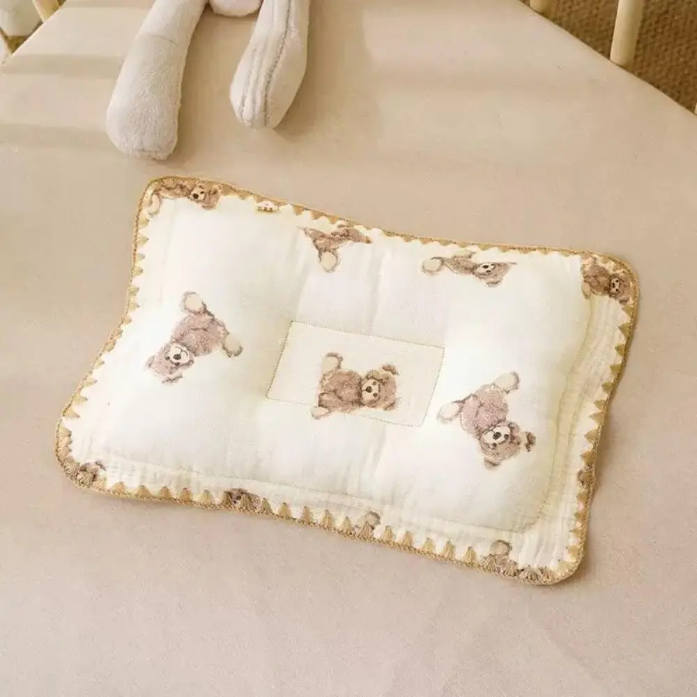 2026 New Arrival Heart Pattern Soft Lightweight Pillow, Breathable Skin-Friendly Cushion, No Fluorescent Safe Sleep Pillow