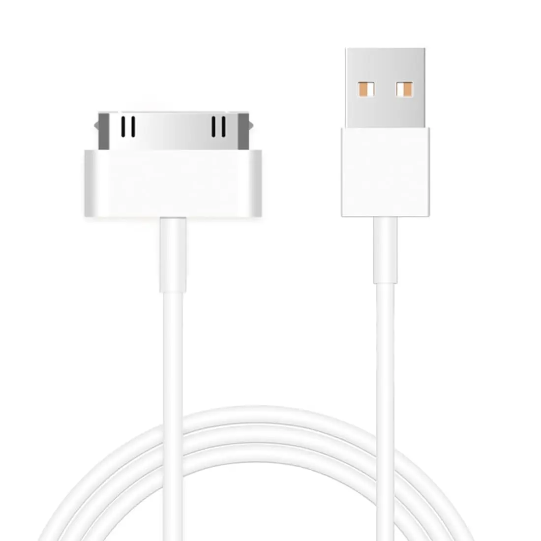 Synthetic Electronic Mobile USB Charger Plug - Durable, Efficient Charging Solution for iPhone 4, Old iPad, iPod Classic & Other iOS Devices, 3.3Ft Long, Office & Extra Use, Pack of 3, Old Device Users