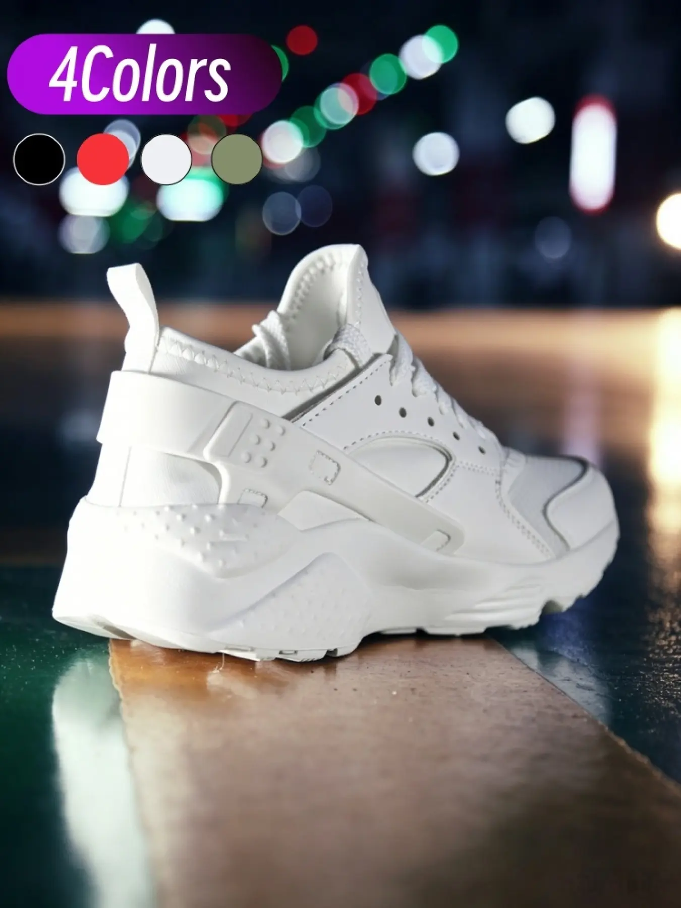 Men's Trendy Casual Dad Shoes, Casual Sneakers, Multiple Colors, Thick MD Soft Sole, Shock Absorption, Durable, Fashionable, Height-Boosting, Daily Wear