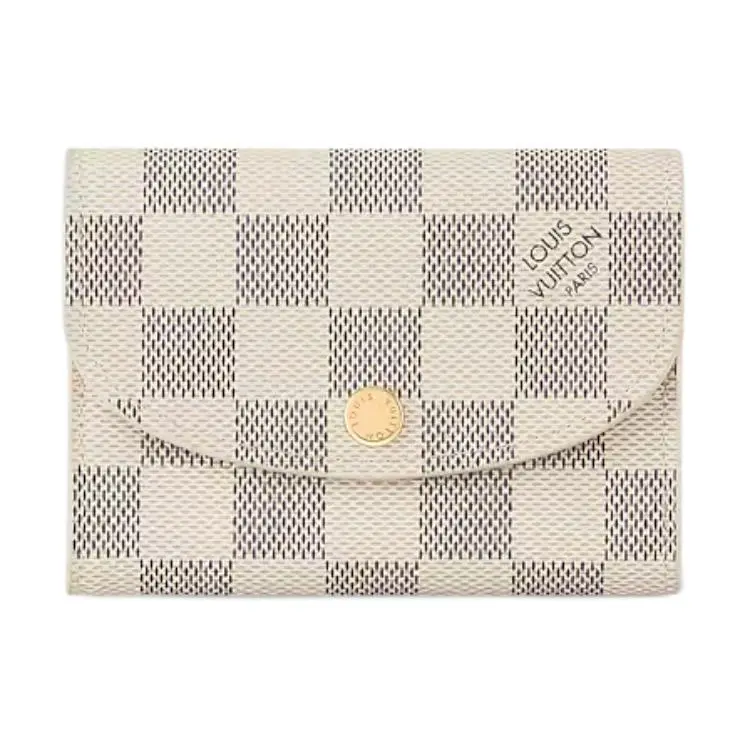 Louis Vuitton Christopher White Checkered Calfskin Natural Men's Wallet, Natural Men's Wallets