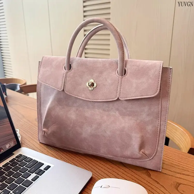 2026 New Women's Lightweight Laptop Briefcase - Multi-functional Business Commute Tote with Adjustable Shoulder Strap, Shoulder Straps, Zippered Compartments, Portable Gym & Office Work Bag, Zippered Compartments Shoulder Bags tiktokshopbacktoschool