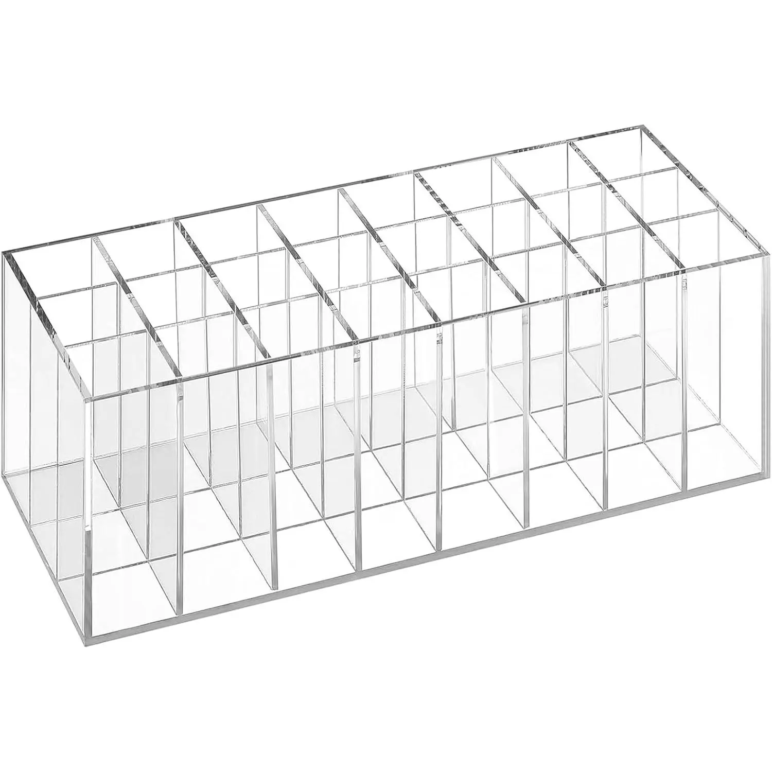 Lipstick Organizer 24 Slot Lipstick Holder Display Rack Small Clear Plastic Compact Lip Gloss Perfume Sample Mascara Holder