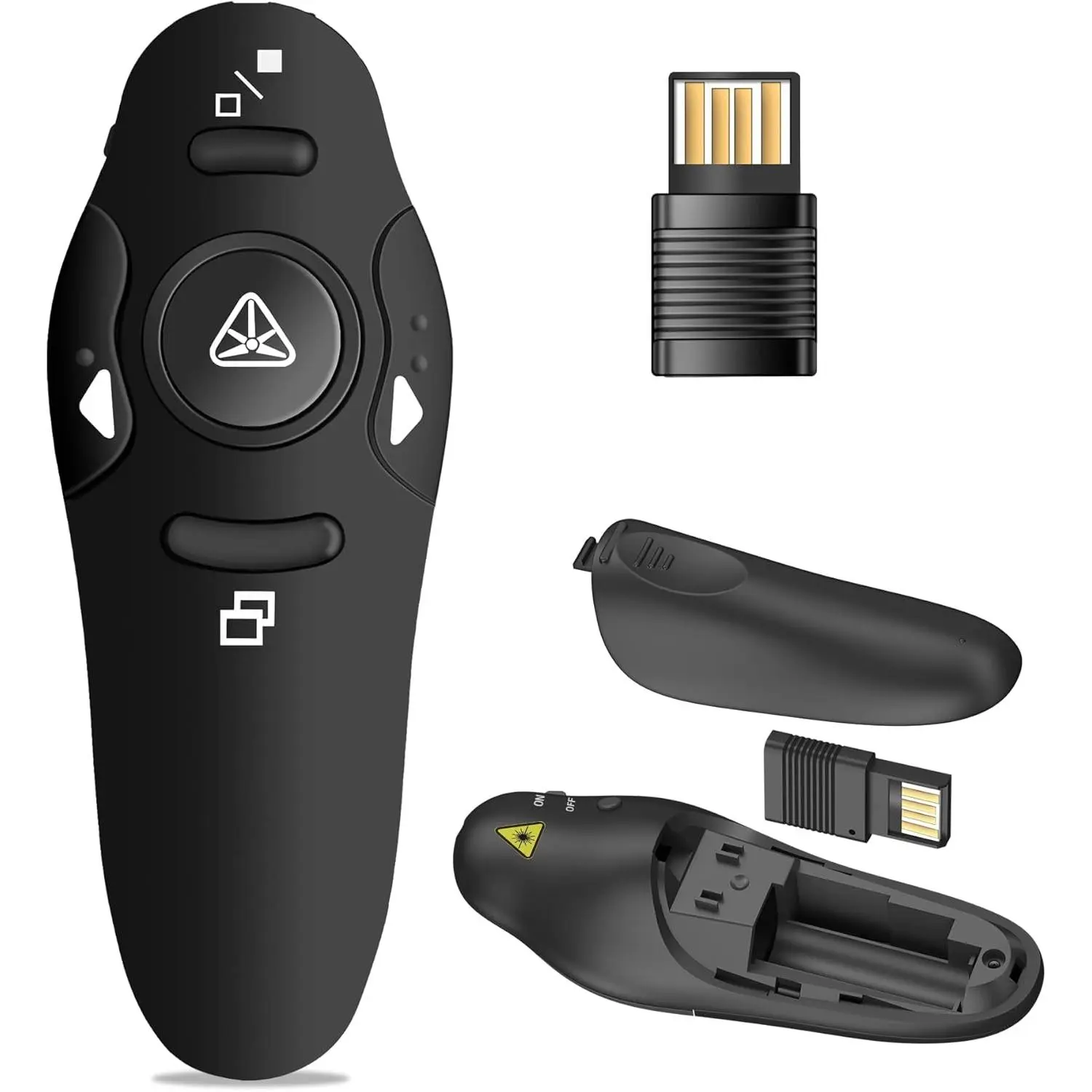 Presentation Clicker  Presenter Remote USB Control Powerpoint PPT Clicker, Clicker RF 2.4GHz Presenter Remote  Slide Advancer Powerpoint Clicker for /Laptop//Keynote