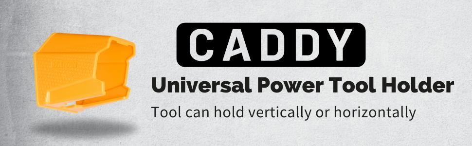 Drill Holder Power Tool Organizer, Universal Wall Mount Cordless Tool Rack for Milwaukee, Dewalt & More, 2-Pack, Black