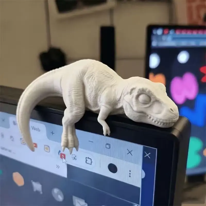 Cross-Border New Arrival Tyrannosaurus Rex Dinosaur Room Decor Screen Display Decorative Ornament, Nordic Style 3D Printed Unique Art Miniature Sculpture