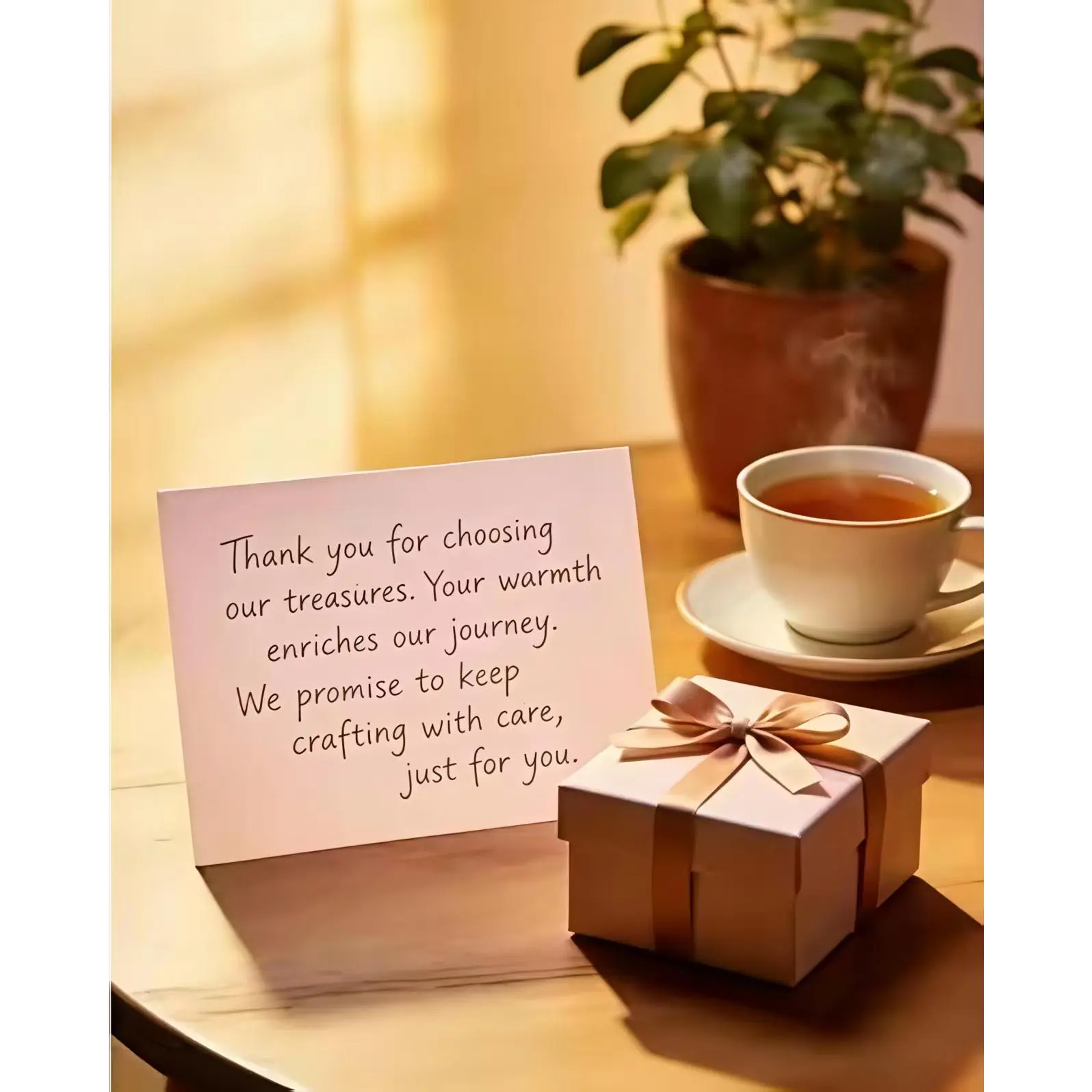 Home Supplies Gratitude Letter for Buyers - Positive Thank You Note Highlighting Careful Packing & Great Shopping Experience