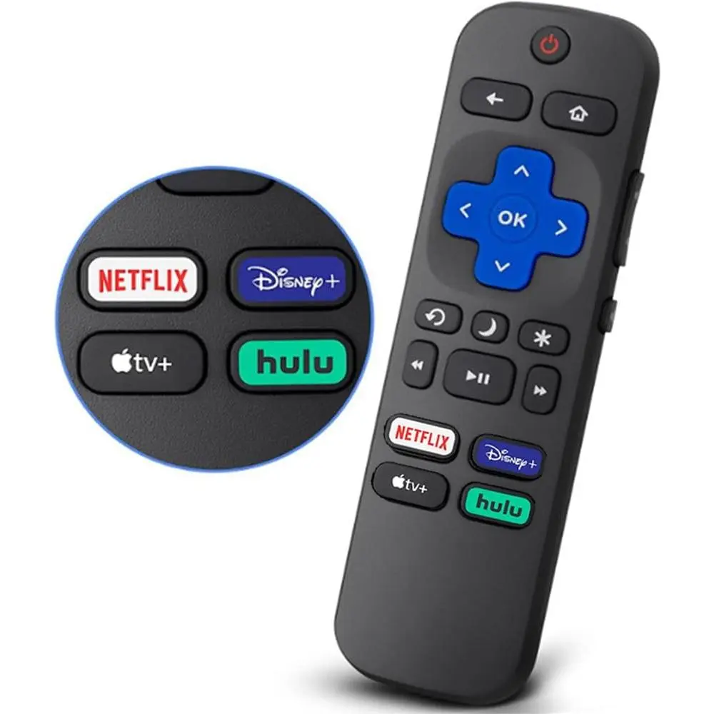 Replacement Remote Compatible with All TCL Roku TV - No Setup Required