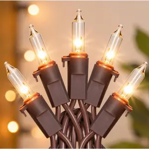 13FT 50-Count Clear Christmas String Lights Brown Wire, UL Certified Incandescent Bulb Mini Lights Plug in for Tree, Home, Patio, Indoor, Outdoor, Xmas, Garland Decorfidget toys