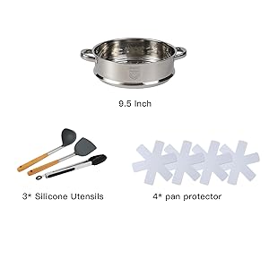 16PCS Pots and Pans Set Non Stick Cookware Set Nonstick with Cooking Set: Home & Kitchen