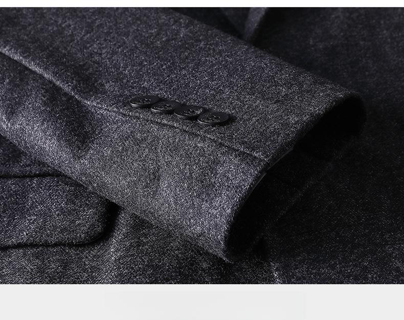 Men's All-Season Slim Fit Casual Suit  One-Button Notch Lapel Jacket with Pocket Detail & Center Vent