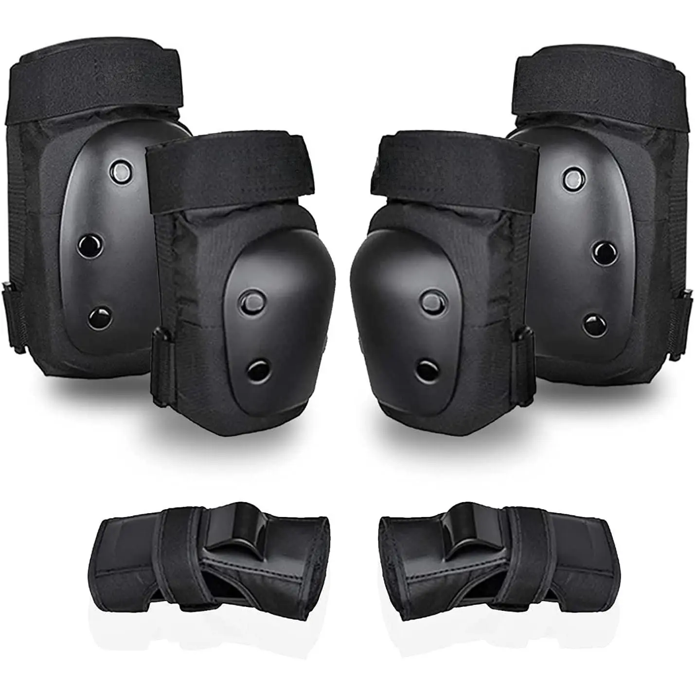 Adult  Pads Elbow Pads Wrist Guards for Adult  6 in 1 Protective Gear Set for Skateboarding Biking Roller Skating Cycling Outdoor