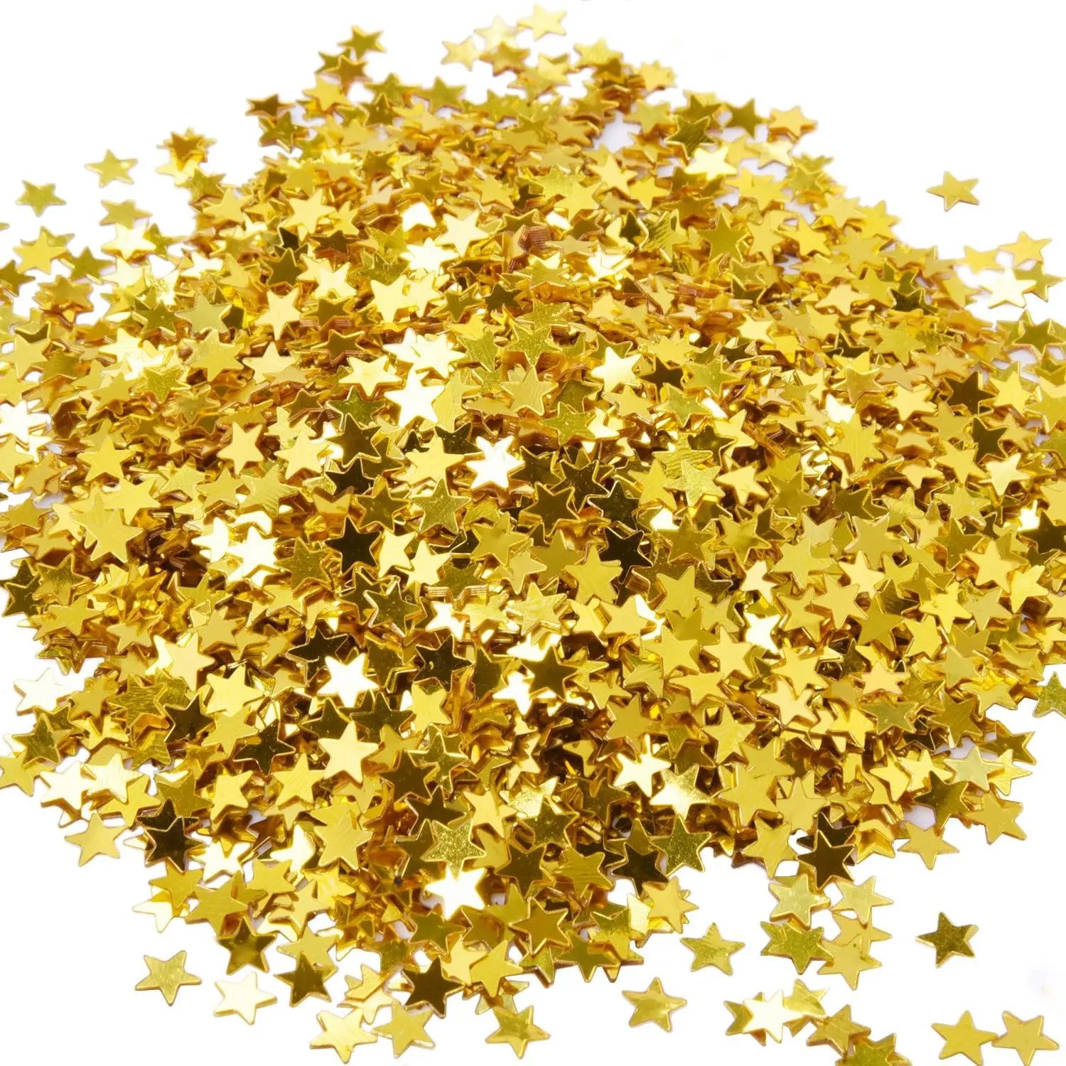 Gold Star Confetti Table Glitter Confetti Metallic Foil Stars Sequin for Grad 2026 Party Wedding Decorations, 30 Grams/ 1 Ounce