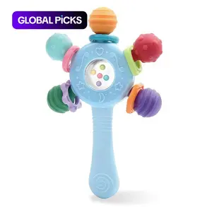 Baby Teether Rattle Toy, Baby Teething Toy, Baby Sensory Toy, Early Education Toy, Motor Skills Training Toy, Birthday Gift for Boys and Girls #TOP PICKS