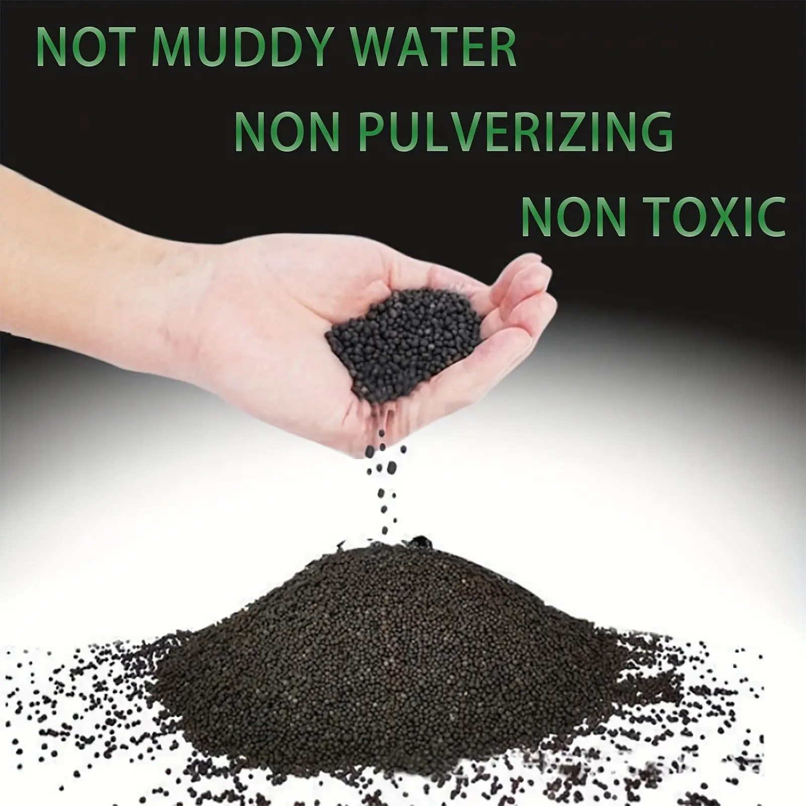 Aquarium Plant Substrate with Water Plant Soil for Fish and Shrimp Tanks, 250g/500g/1000g Options, Non-Turbid Toxic Aquarium Gravel for Freshwater Aquascaping