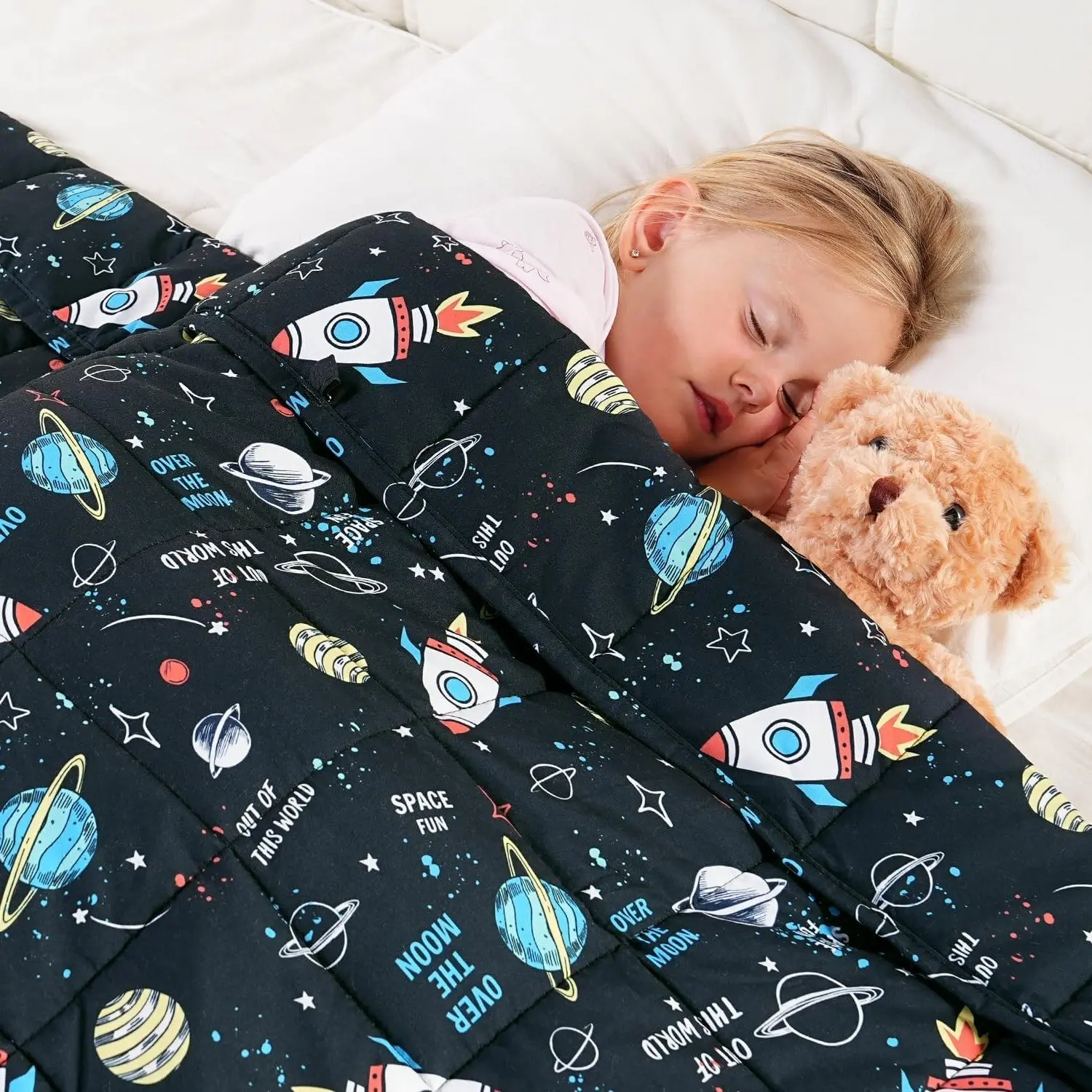 Cooling Weighted Blanket 5 lbs, Breathable Heavy Blanket 36"x48" - Soft, OEKO-TEX Certified, 7-Layer Even Weight Distribution, Gentle Hug-Like Comfort, Machine WashableGift