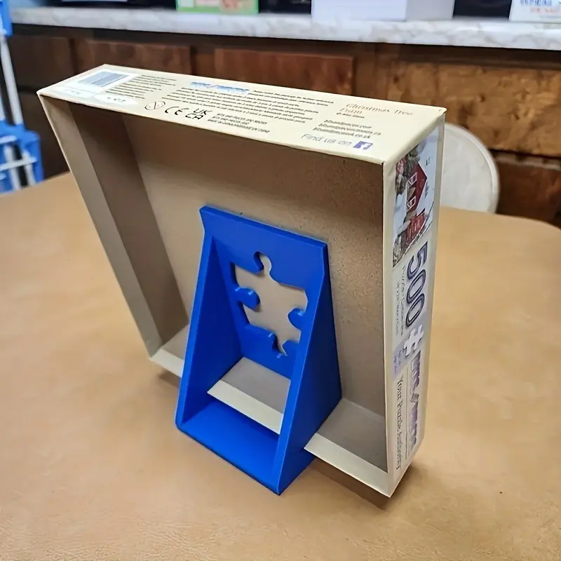 Multi-Functional Puzzle Box Stand, Durable Plastic Poster Display Holder, Modern Aesthetic Sturdy Puzzle Storage Rack, Ideal for Puzzle Lovers