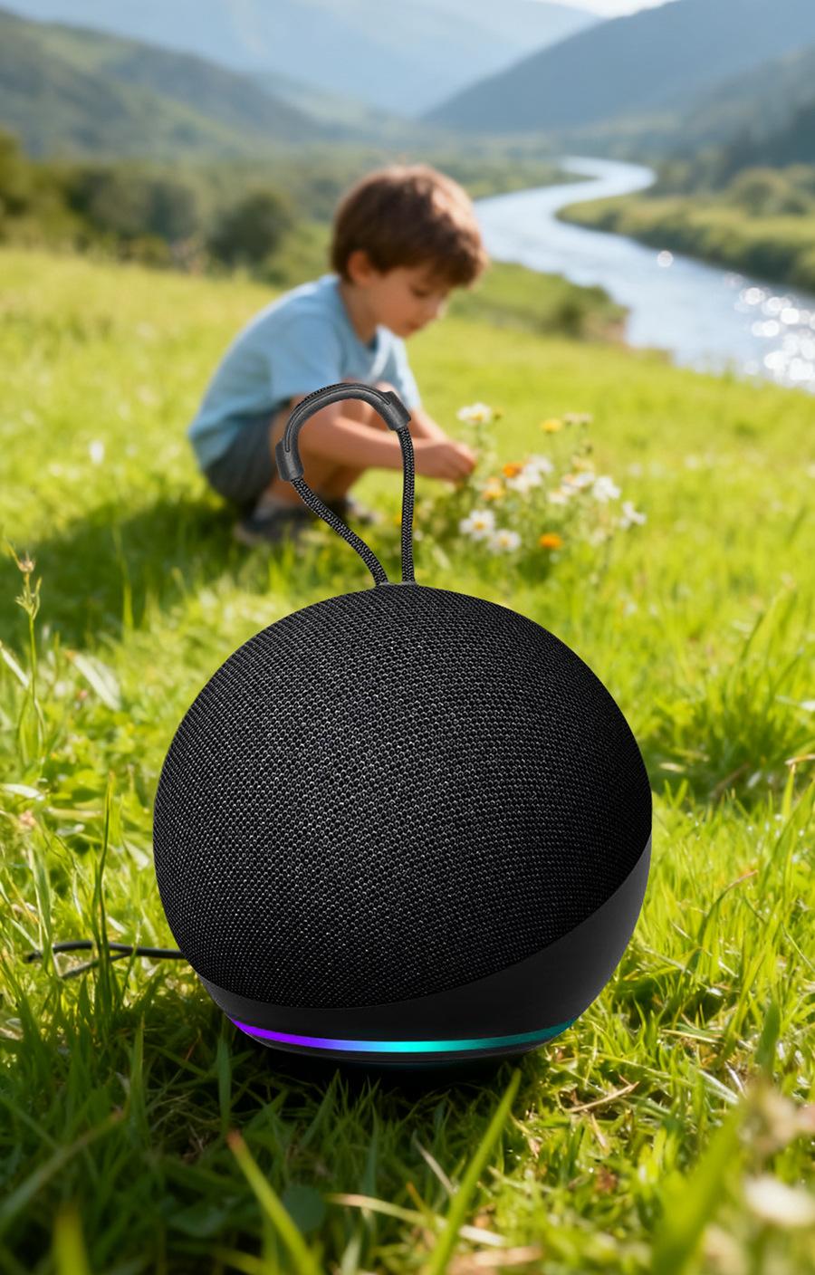 Alaxe Bluetooth Speaker Wireless Fabric Card Slot Small Speaker Heavy Bass Desktop Mini Bluetooth Speaker