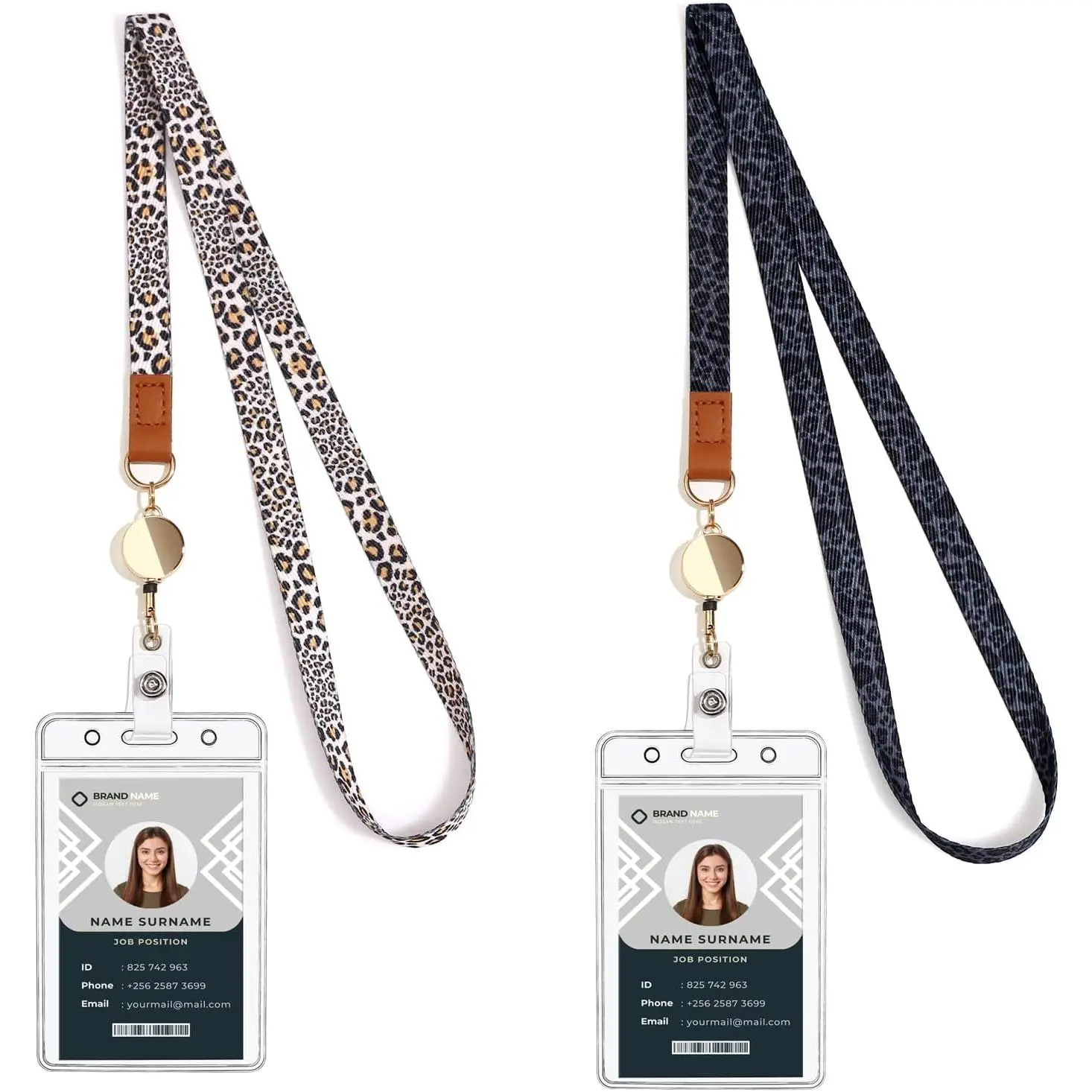 Cute Lanyard id Holder Durable Retractable lanyards for id Badges, ID Badge Holder for Cruise Ships Key Cards