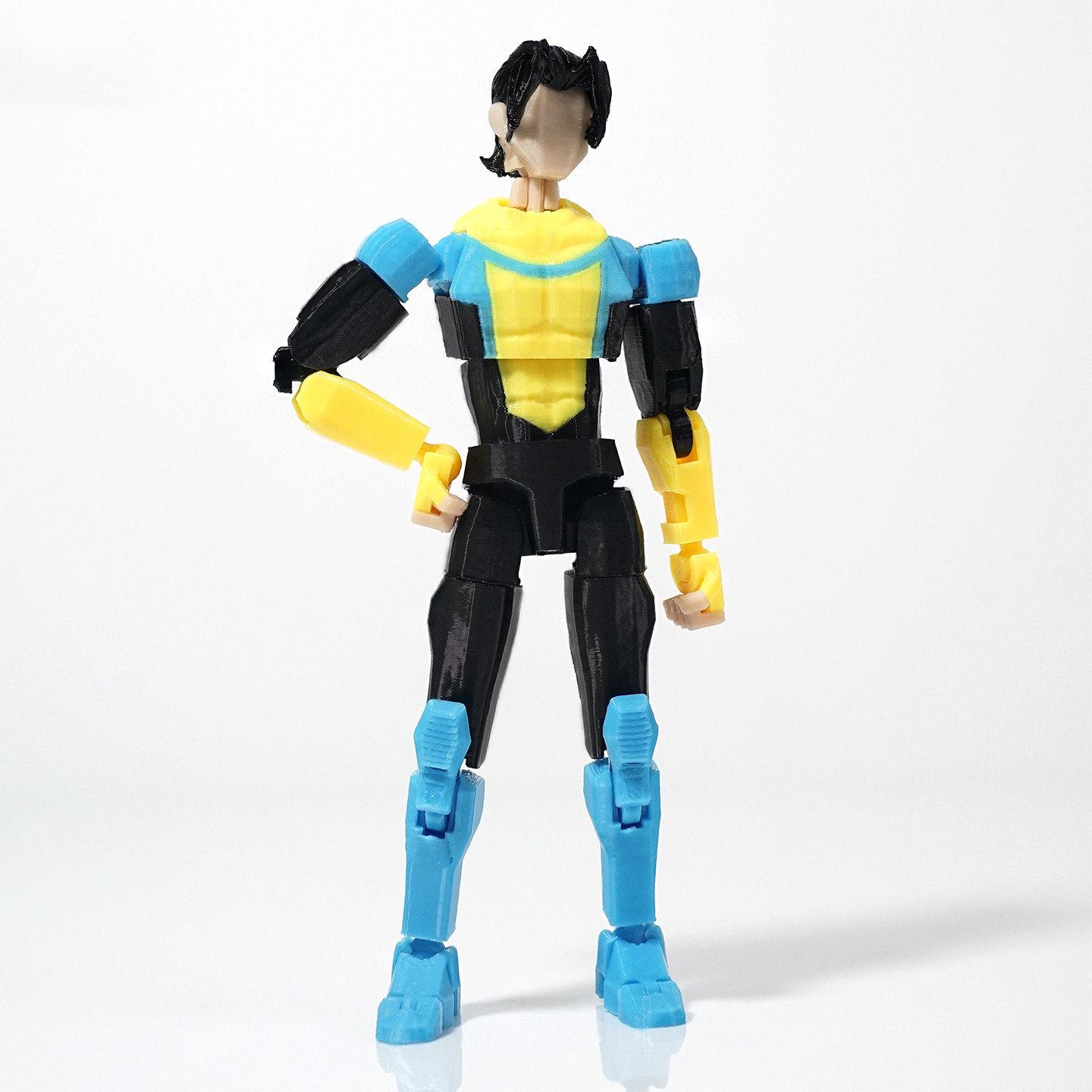 In Stock New 3D Printed Invincible T13 Dummy 13 Action Figure Multi-Jointed Movable Shapeshift Superhero Model Toy