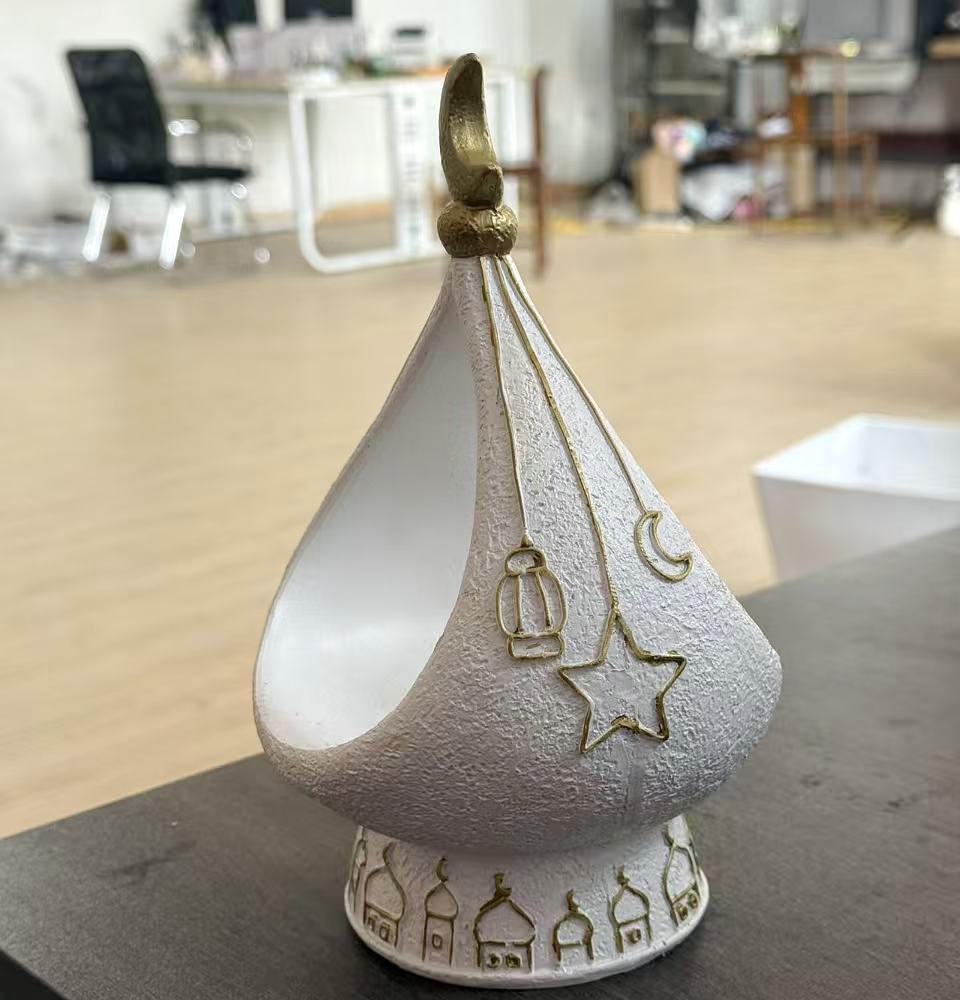 Middle Eastern Moon Castle Incense Burner, Ramadan Decor, Islamic Home Decor, Aromatherapy Ornament