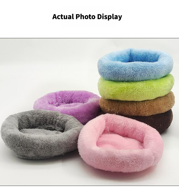Macaron-style sleeping nest pad, suitable for hamsters, sugar gliders, squirrels, guinea pigs, dwarf rabbits, hedgehogs, etc.Made of comfortable material, available in sizes 7.87 inches and 5.51 inches.