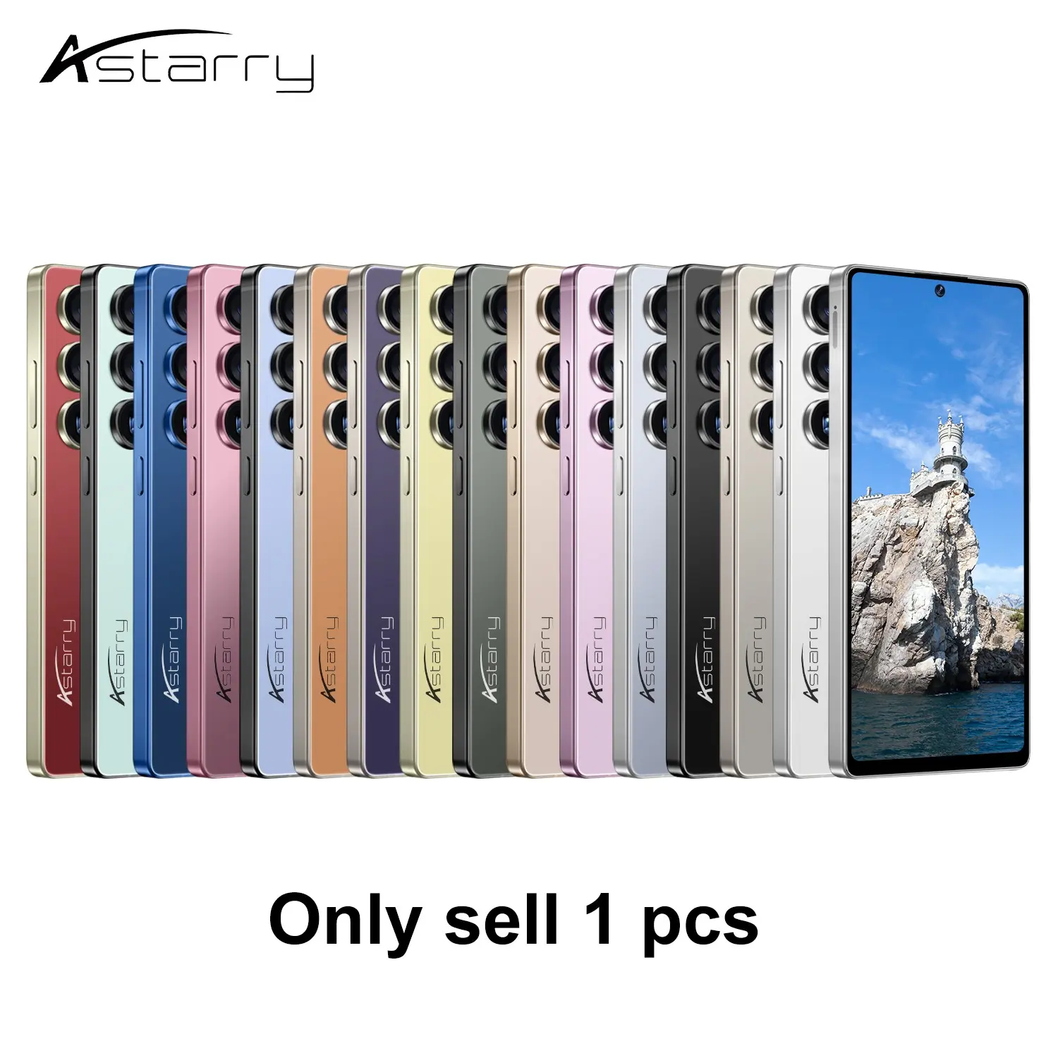 Astarry-25 Ultra 6+64GB Android 12 Cellphone Smartphone, Large Screen Smartphone, 8+20mp Camera, Bluetooth-compatible WiFi, 8 Core Cpu, 6.75 Inch Screen, 4100mah Battery, Dual Sim, Face Recognition