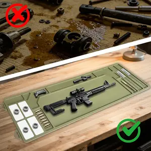 Halloween Christmas Gift Gun Maintenance Pad, Precision Work Mat, Magnetic Storage Pad, PVC Insulated Tool Pad, Organizer Mat