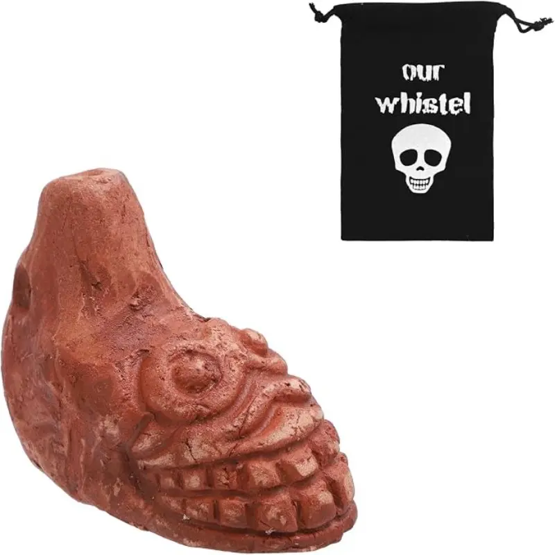 Aztec Death Whistle, High Volume, Realistic Human Scream Simulation, 125 Decibels, Aztec War Whistle, Loud and Authentic Sound Device