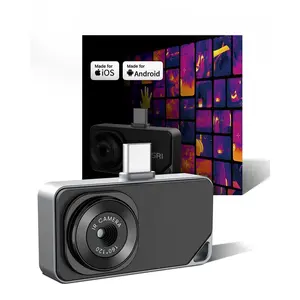 Thermal Camera for Type-C  & Android Device, 320x240 Super Resolution, 15x Digital Zoom, 25Hz Thermal Imaging Camera for Water Leak Detection,HVAC Electrical Plumbing,  Inspection