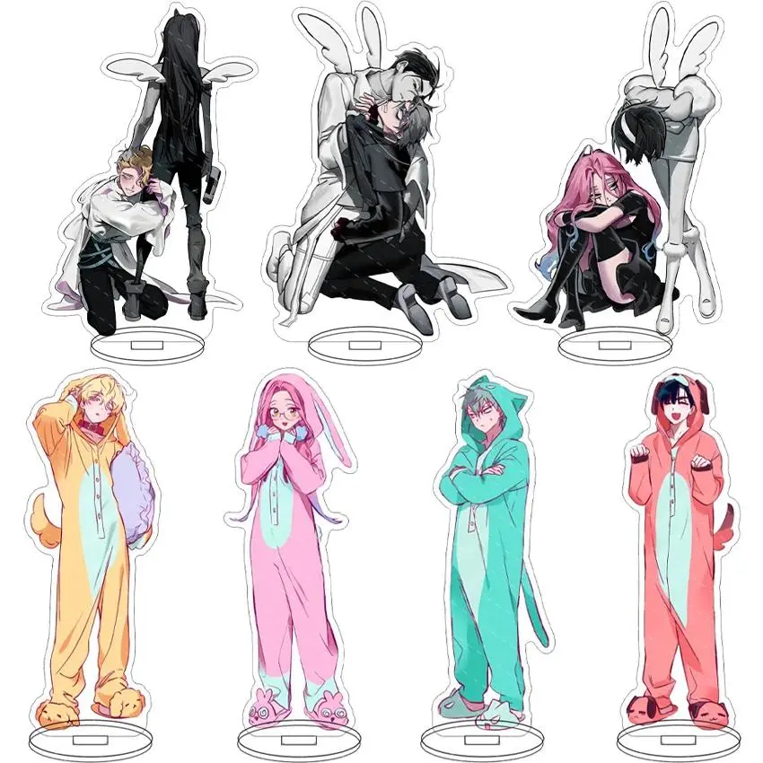 16CM Anime Acrylic Figure Alien Stage Sua Mizi Till Luka Ivan Hyuna Cos Chrismas Gifts Stand Ornaments