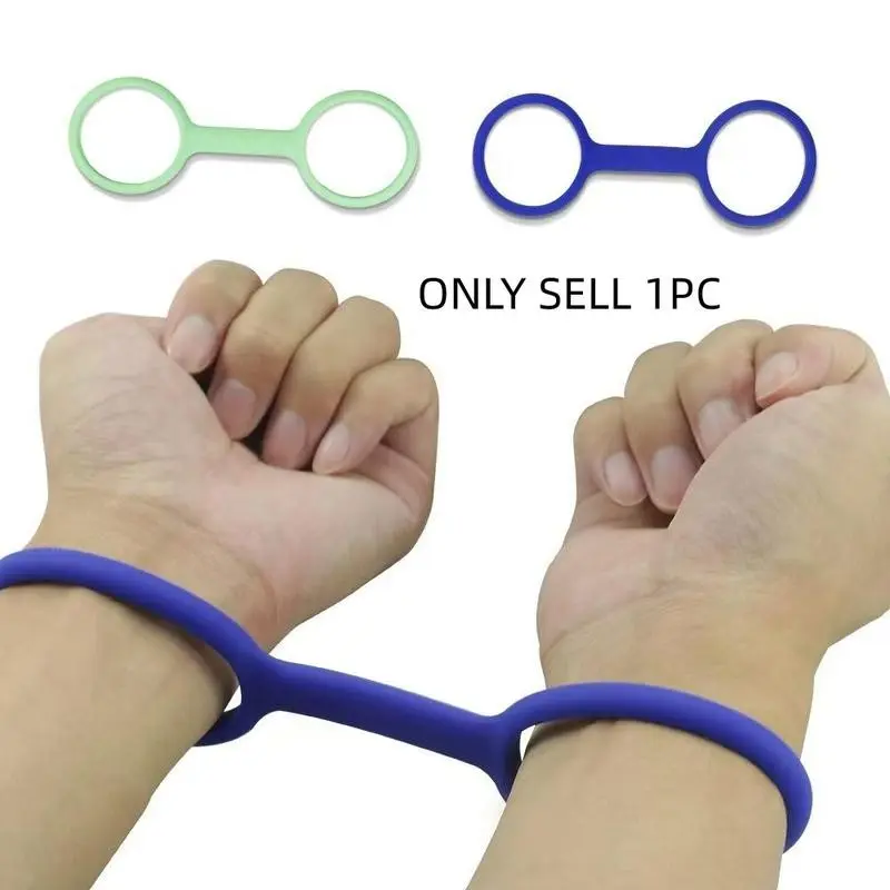 Durable Silicone Rubber Handcuffs for Adults, Flexible Design, Non-Toxic, Ideal for Role-Playing Games, Fun Prank Gag Gift