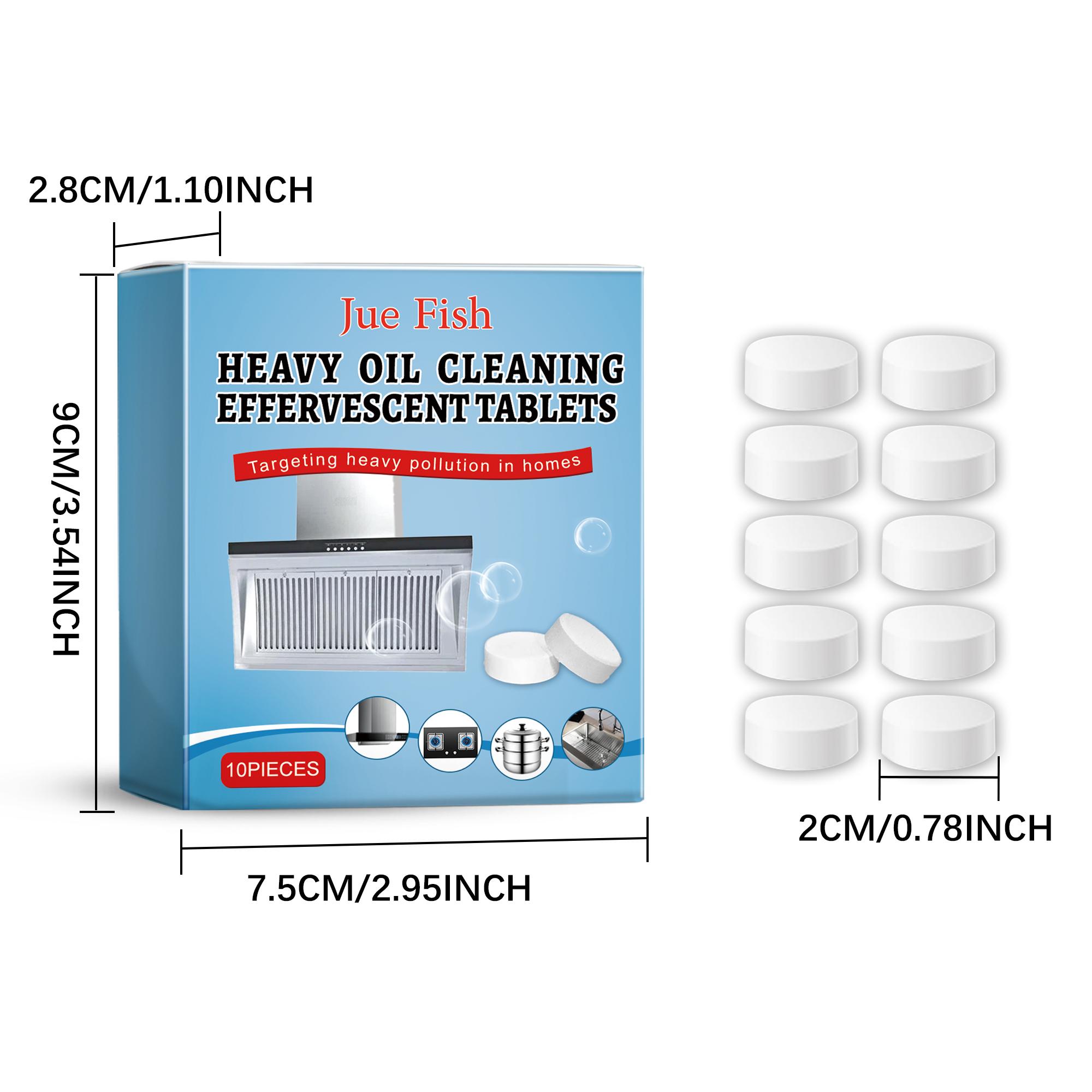 Kitchen grease cleaning tablets, multi-functional for household cleaning and removing grease and grime from kitchen stoves