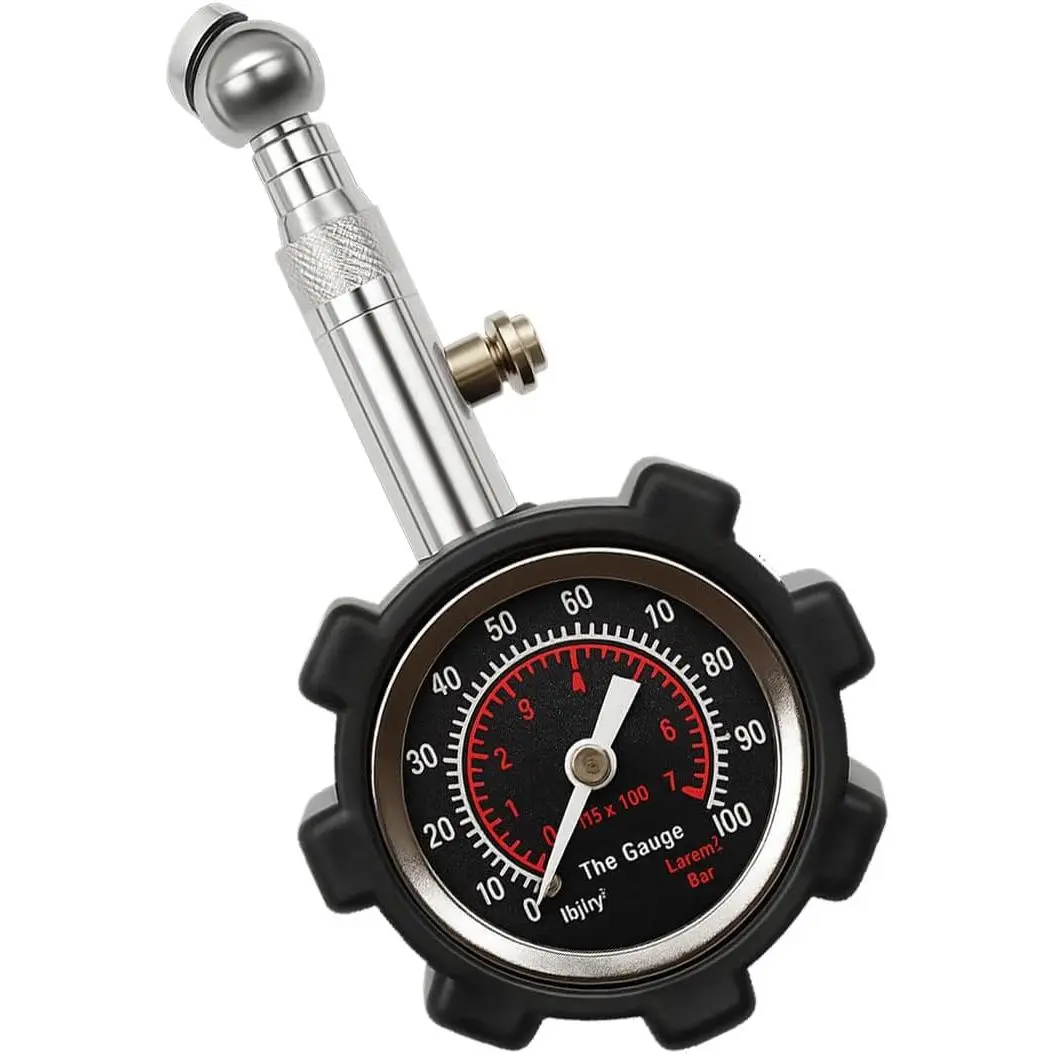 Tire  Gauge 0-100 PSI, Highly Accurate Low-High Air  Gauge with Easy to Read Dial,  Tire Gauge Accessories for , , SUVs (Black)