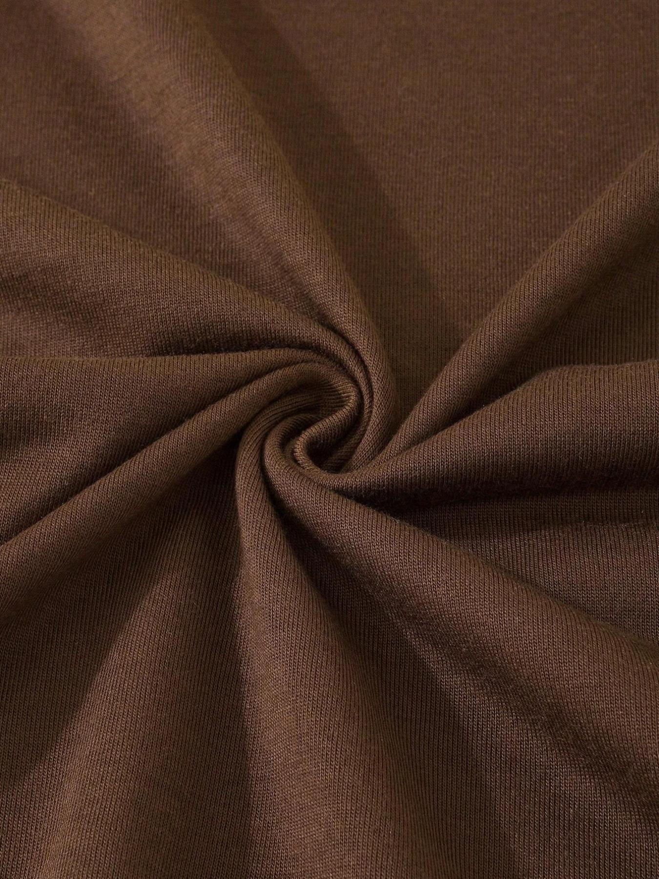 Men's Star & Letter & Wings Print Round Neck Knitted Tee, Regular Fit Casual Short Sleeve T-shirt, Men's Summer Top for Daily Wear