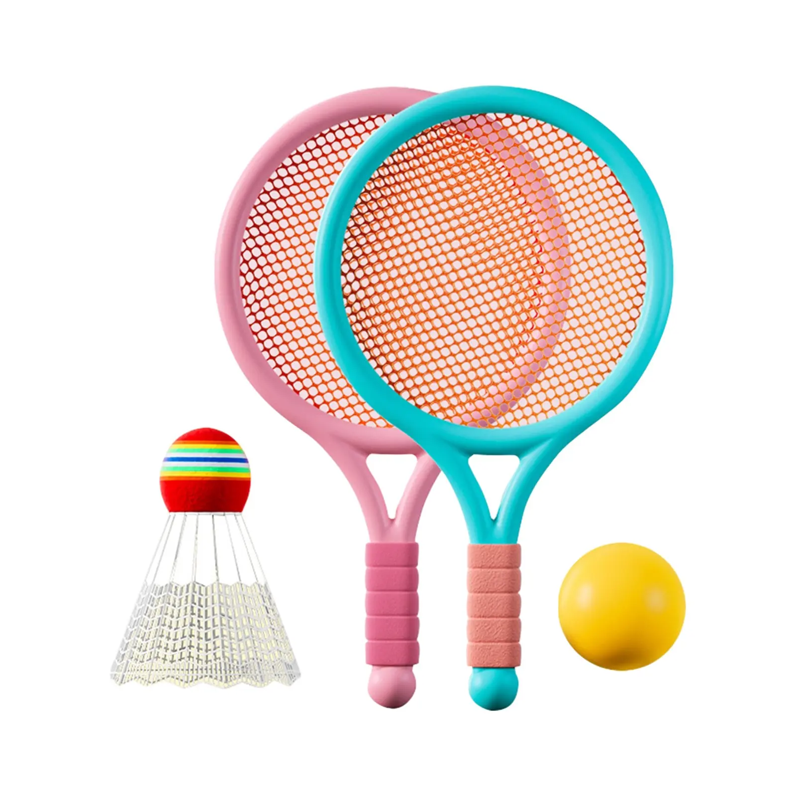 Badminton Tennis Set, Lightweight Design, Ideal for Beginners, Girl's Beach Blue Color, Perfect for Outdoor Play