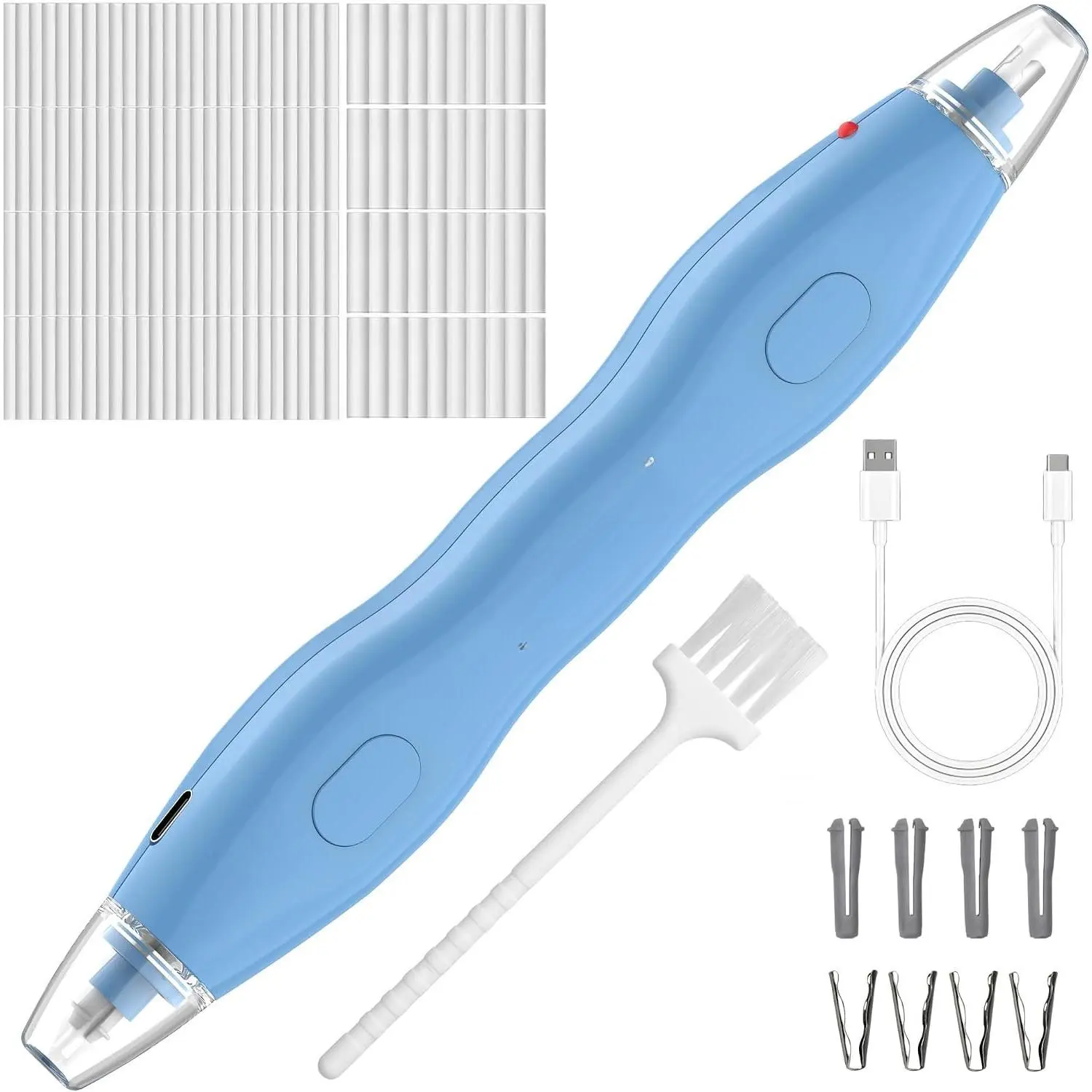 Electric Eraser, with 140 Eraser Refills, Rechargeable Pencil Erasers for Artists, Electric Erasers for Drafting, Drawing, Painting, Sketching, Architectural Plans, Detailer Tool EE25