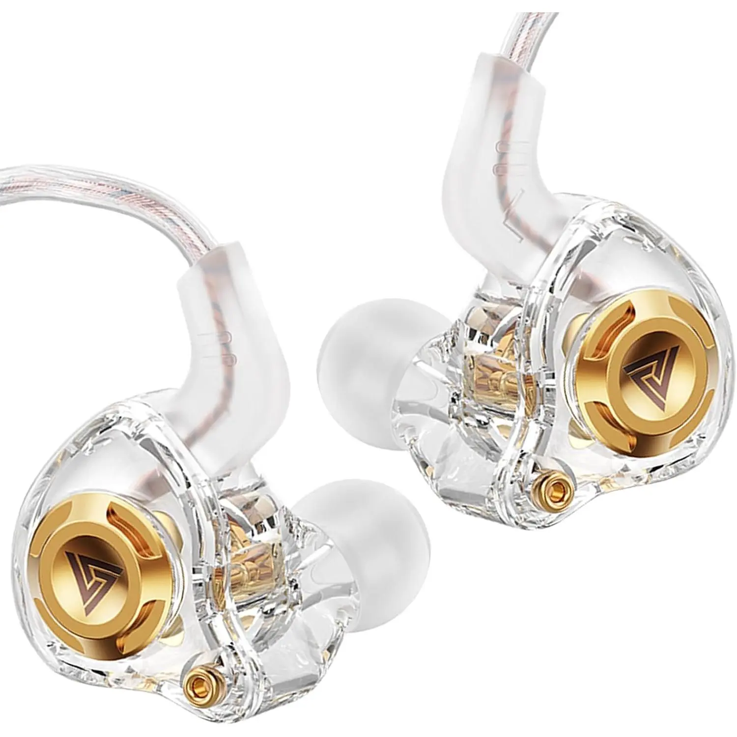 Wired Gaming Headphones IEM Earphones with 1DD,QKZ Ak6 SRS in Ear , HiFi Earbuds,  Clear Hi-Res Sound with Microphone& 11mm Dynamic Driver for Gaming,Video Musicians, Singers