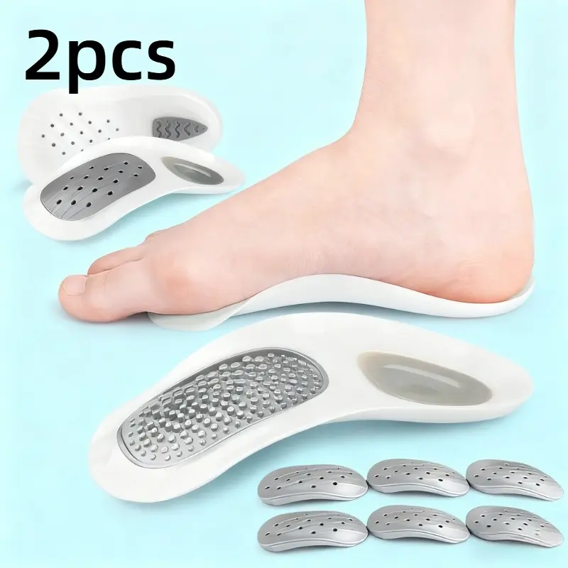 1 Set Arch Support Massage Insoles For Flat Feet Half Shoes Soles Insoles For Men Women Shoe Pads Foot Care