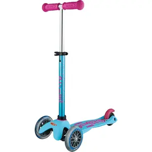 | Mini Kids Scooter for Ages 2-5 | Children up to 110 lbs | 3 Wheel Lean-to-Steer Design | Adjustable T Bar | Smooth Ride PU Wheels | Swiss Design