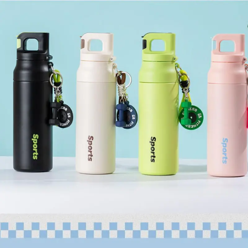 One-Click Quick Open Sports Water Bottle, Large Capacity Portable Leakproof Tumbler, Drop Resistant Insulated Cup for Men & Women