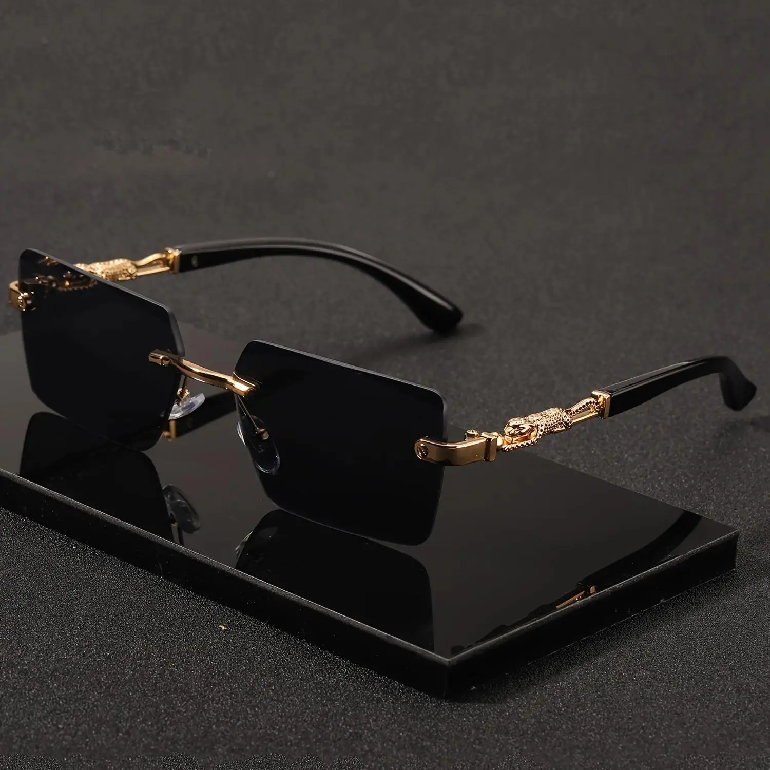 90s Y2K Cyber Glasses Sunnies Everyday Carry Accessories Anti-Glare Square Eyewear Durable Comfy Fit for Daily Drive Commuting