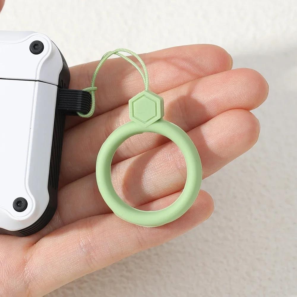 Soft Silicone Wrist Strap Lanyard for IPhone 15 14 Samsung S24 Xiaomi Keychain Lanyards Finger Ring Mobile Phone Hanging Rope