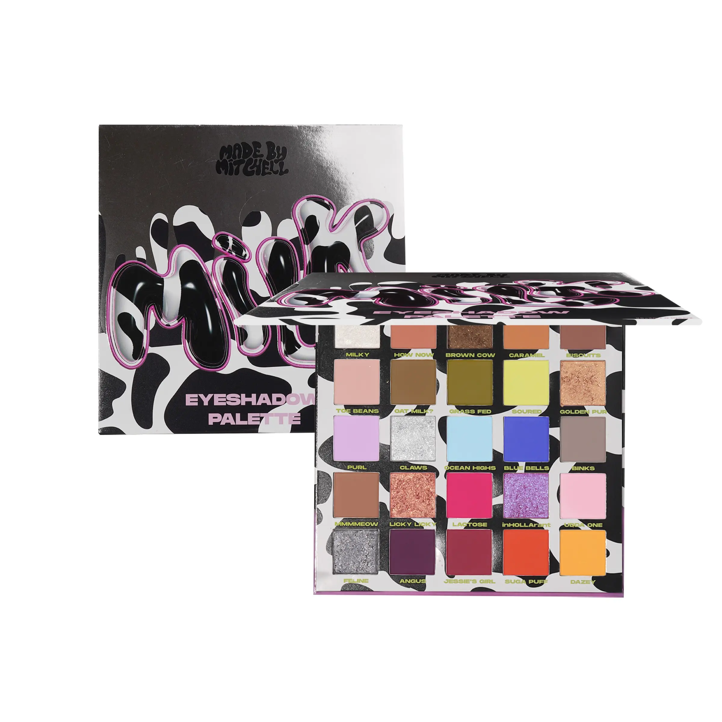 [made by Mitchell] Milk Collection - Do You Want Some Milk? Eyeshadow Palette, Vibrant Shades, Perfect for Daily Use, Ideal Gift