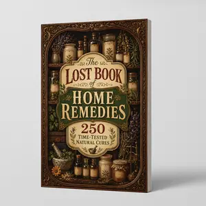 Natural Wellness Guide, Lost Book of Home Remedies, 250 Time-Tested Natural Remedies, Herbal Care, Family Health Reference, Healthy
