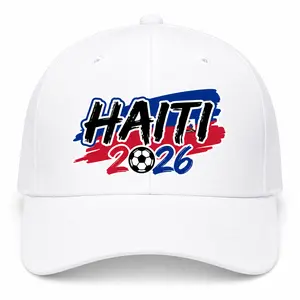 Haiti 2026 National Soccer Team Printed Baseball Cap, Pride Hat for Dad, Husband, or Brother, Haitian American Football Graphic Cap, Patriotic Sport Gift from Family, Adjustable Cap