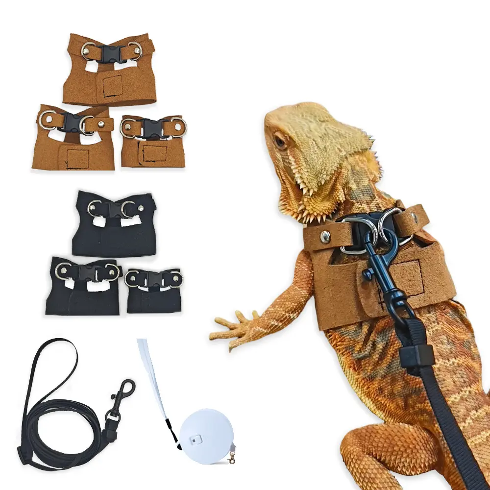 Lizard leash, reptile outdoor harness, chameleon, squirrel detachable lizard leash