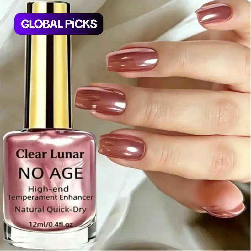 New Rose Golden Metallic Mirror Nail Polish, Fingernail Polish, Dries Quickly And Naturally, Fast Dry Nail Polish, Offers a Premium Smooth Texture, Long-Lasting High Gloss Effect, Easy to Apply, Creates a Cyberpunk Style Manicure, Salon-Quality Nails