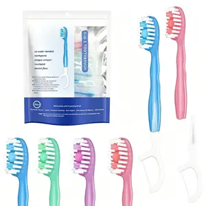 Nectarbellis Portable 5 in 1 Disposable Mini Toothbrush Set 26pcs,water-free,rinse-free,with toothpaste, toothpick,multi-effect,fresh mouth,Oral Hygiene Essentials,Oral Care Tool for Home & Travel Pack,Soft Bristle Toothbrushes Kit,Refreshing Toothbrushes